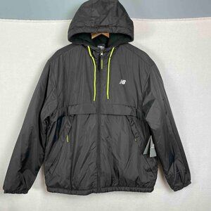 New Balance NWT Hooded Fleece Lined Jacket Mens Size L